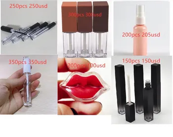 

Lip Gloss Tube Black Lip Balm Empty Lipstick Bottle Beauty Cosmetic Packing Container Tool Mini Sample Vials F3840
