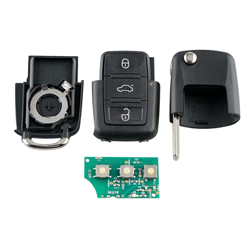 3 кнопки флип складной Смарт дистанционный ключ-брелок от машины для Volkswagen PASSAT Skoda Seat 434 МГц с ID48