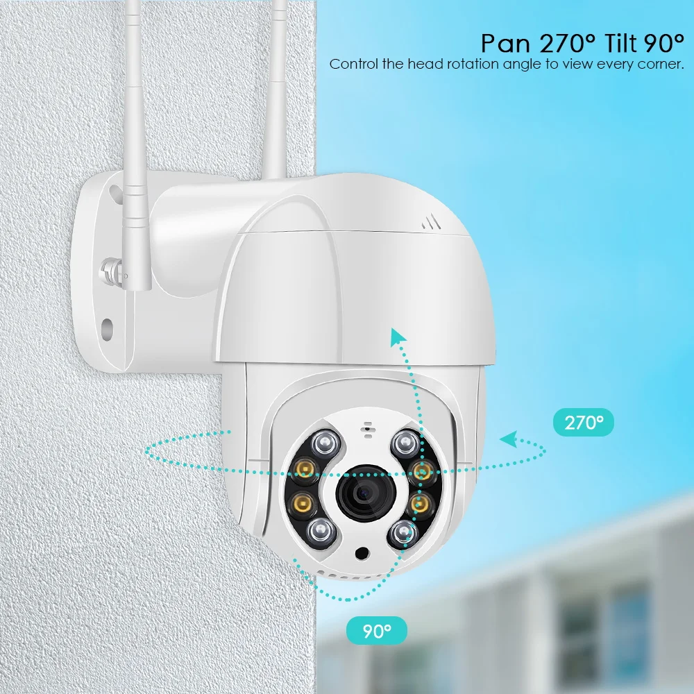 8MP 4K Wifi IP-camera Dubbele Schermen Nachtzicht PTZ Videobewakingscamera Outdoor Menselijke Detectie Cctv Beveiligingscamera Icseesecurity Monitors Re