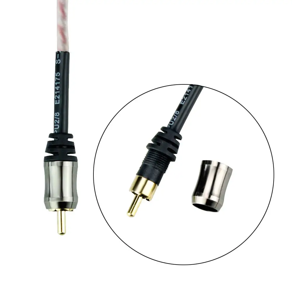 Шнур для татуировочной машинки RCA мягкий силиконовый шнур татуировки питания RCA Соединительный шнур для тату-провода Hookline для тату-машины Foo