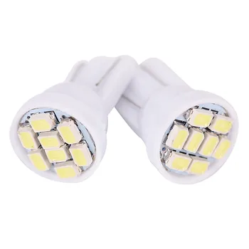 

10pcs / lot Blue T10 8-SMD 3020 LED Wedge Side Light Bulb Lamp W5W 194 168 501 12V