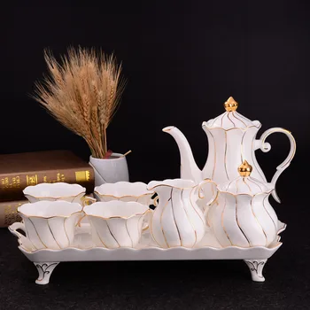 

European-style Coffee Cup English Ceramic Afternoon Tea Tea Set Home Black Tea Cup With Tray Water Set Tea Cup Sets