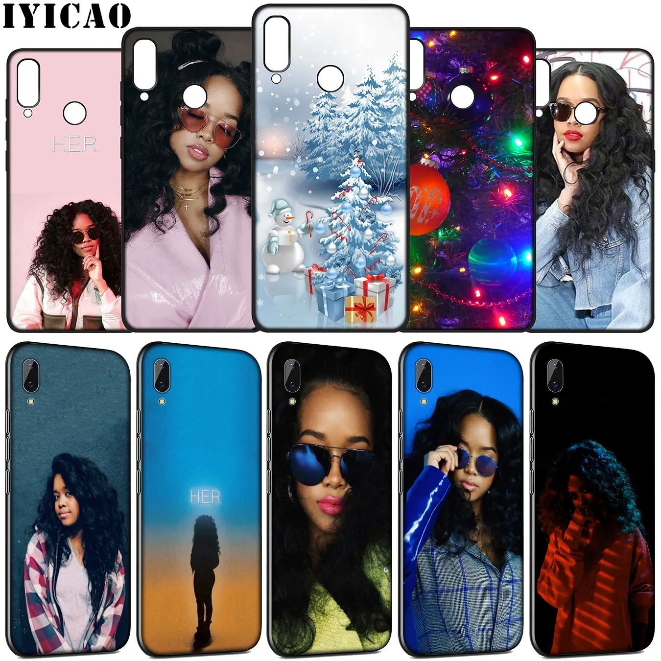 Мягкий чехол Singer H.E.R Gabi Wilson для Huawei Y9 Y7 Y6 Prime 2019 2018 Honor view 20 8C 8X 8 9 9X 10 Lite 7C 7X 7A Pro |
