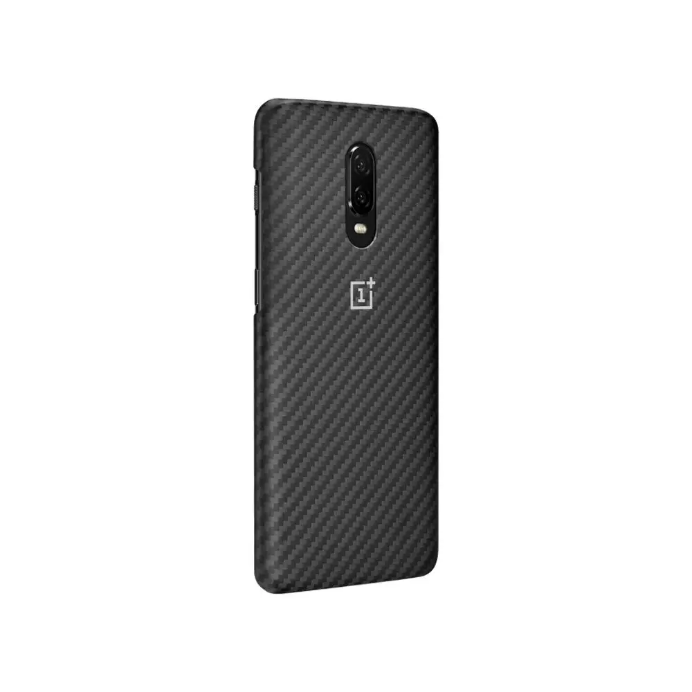 Чехол для oneplus 6 T,,, официальный, защитный чехол, силиконовый, нейлоновый, карбон, бампер, кожаный, откидной Чехол, one plus 6t - Цвет: Half-Karbon