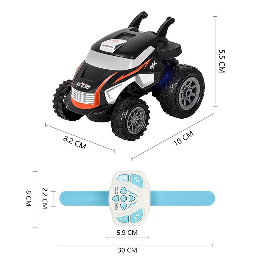 2,4G беспроводные Часы с дистанционным управлением, самосвал, трюковая машина, вращение на 360 градусов, крутая Радиоуправляемая машина, рок-гусеничный автомобиль для детей, подарки на день рождения