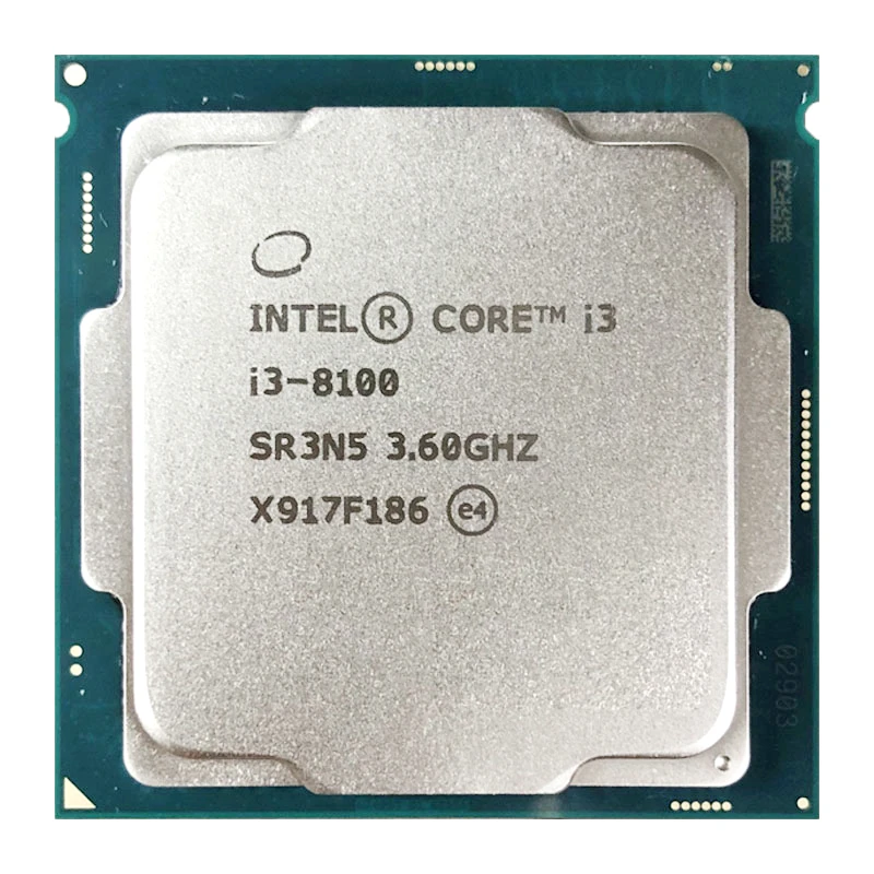 Intel Core i3-8100 i3 8100 3.6GHz Quad-Core Quad-Thread CPU Processor 6M 85W LGA 1151 cpu for gaming pc