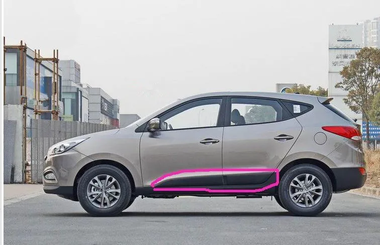 Для hyundai ix35 2009- автомобильный Стайлинг ABS корпус боковые молдинги Боковая дверь украшения