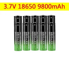 

1pcs 18650 Battery High Quality 9800mAh 3.7V 18650 Li-ion batteries Rechargeable Battery For Flashlight Torch
