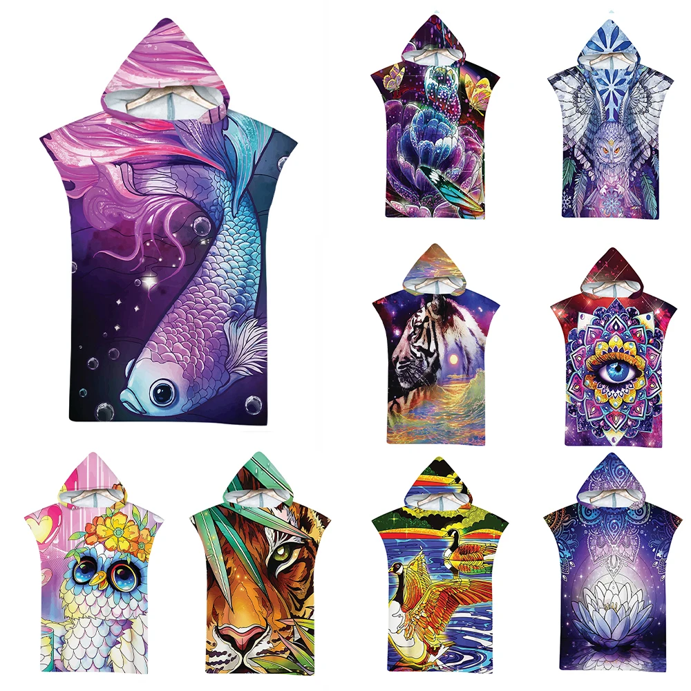 Пляжное банное полотенце из микрофибры быстросохнущее для взрослых и детей |