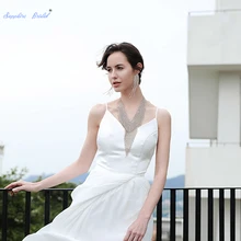 Великолепная 50*10 мм/20 см цвета: золотистый, высокое качество Стразы Медь цепочка с подвеской в виде лапы Цепочки и ожерелья роскошные свадебные аксессуары