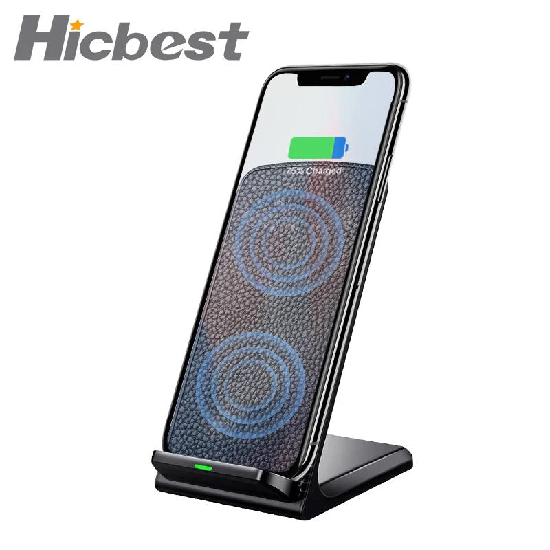 Беспроводное зарядное устройство Qi 10 Вт для iPhone XR XS Max X 8 Plus Samsung Galaxy S9 S8|Зарядные