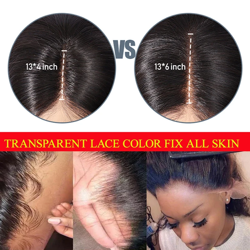 Прозрачный кружевной Цвет 13x6 глубокая волна Синтетические волосы на кружеве парики из натуральных волос на кружевной Эластичная лента 130 150 плотность бразильский человеческих волос с детскими волосами