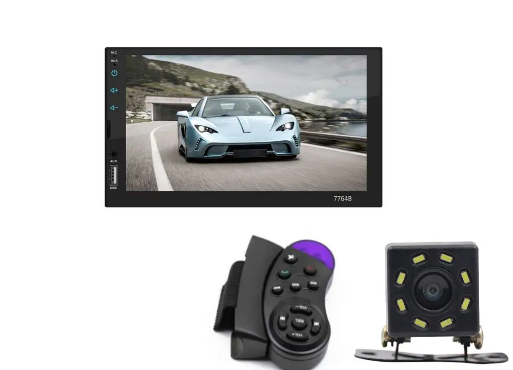 8IR and Remote Автомагнитола 2 din " HD сенсорный экран плеер mirrorlink MP5/SD/FM/MP4/USB/AUX/Bluetooth Авто Аудио для камеры - Цвет: 8IR and Remote