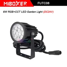 Miboxer FUTC08 6 Вт RGB+ CCT светодиодный садовый светильник DC24V IP66 водонепроницаемый светодиодный наружная лампа Сад Освещение