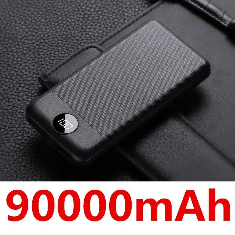 Power Bank 90000mAh Type C Micro USB C Power Bank LED Display Portable External Battery Charger For iPhone 12Pro Xiaomi Huawei portable charger Power Bank