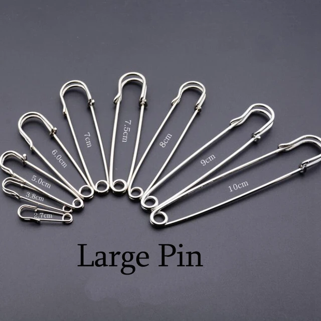 5pcs Stainless Steel Safety Pins DIY Needles Large Pin For Clothes Safety  Pin Paper Clip Brooch Apparel Accessories Wholesale - AliExpress