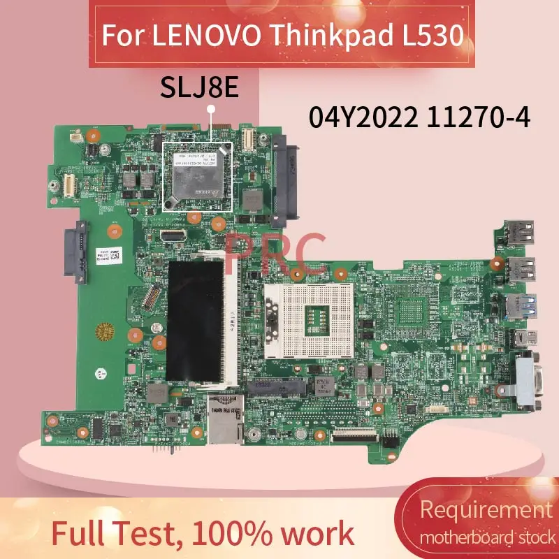 Placa-mãe para Notebook 04y2023 Lenovo Thinkpad L530 20144 Slj8e Ddr3 Placa Principal de Notebook - Imagem 3