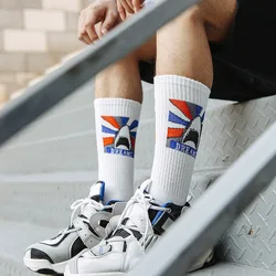 Funny Letter Socks Tide Street Hip Hop Cola Socks Sprite Socks  Skateboard Socks Drink Young Fashion