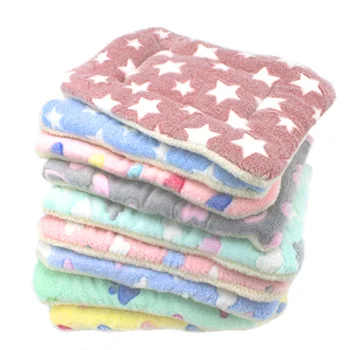 

Dog Cat Bed Soft Pet Blanket Winter Warm Sleeping Mattress Foldable Pet Cushion for Puppy Cats Cute Printed Pads Supplies