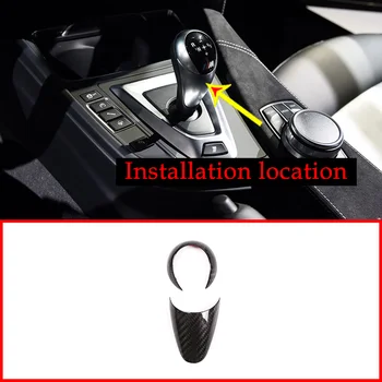 

2pcs Real Carbon Fiber Car Gear Shift Frame Trim For M3 M4 F80 F82 2014-2018 Accessories