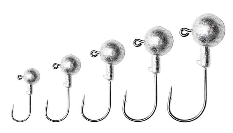 5PCS 2g 3.5g 5g 7g Fishing Hooks Crank Jig Head Fishhook Lead Lure Hard Baits Soft Worm Tackle Accessories | Спорт и развлечения