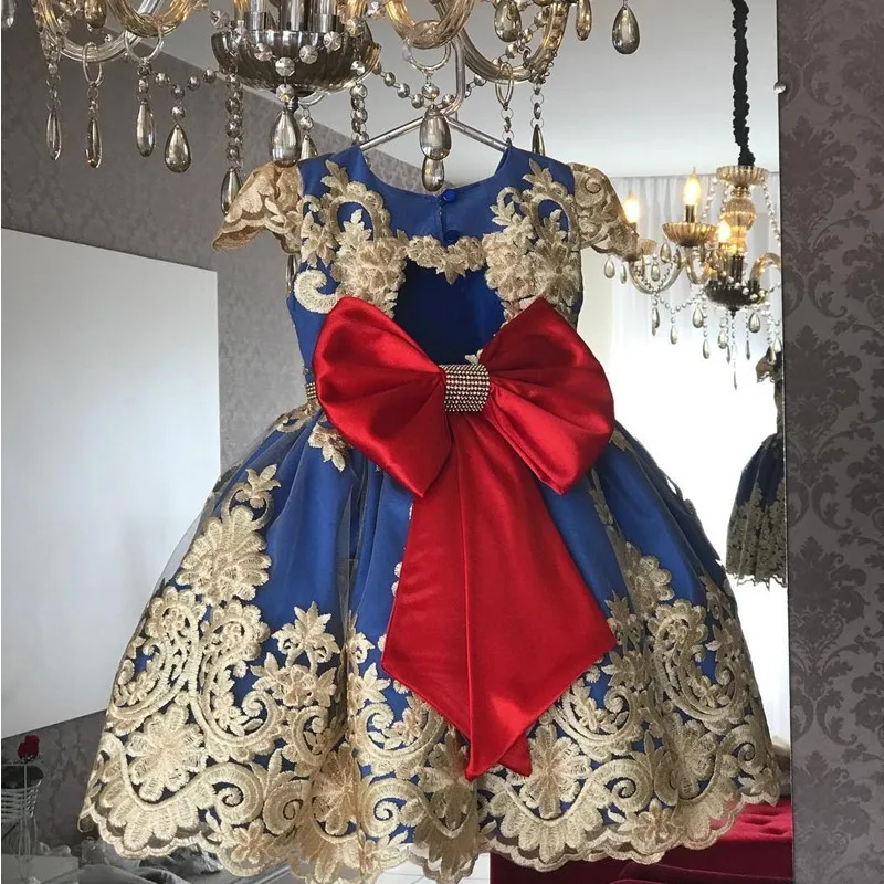 0-2 Yrs Elegant Baby Girls Princess Dress 2021 Toddler Wedding Party Kids Flower Lace Ball Gown Infant Formal Dresses | Детская одежда