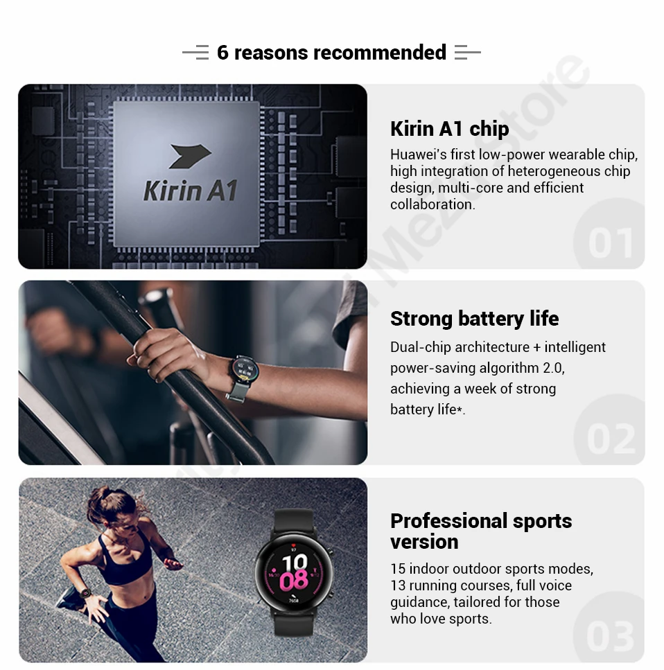 Huawei Watch GT 2 GT2, умные часы, Bluetooth 5,1, умные часы, кислород крови, 7 дней, телефонные звонки, трекер сердечного ритма для Android iOS