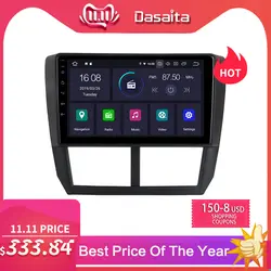 Dasaita 9 "автомобиль радио плеер Android 9,0 gps Навигатор 1 Дин для Subaru Forester 2008 2009 2010 2011 2012 головное устройство