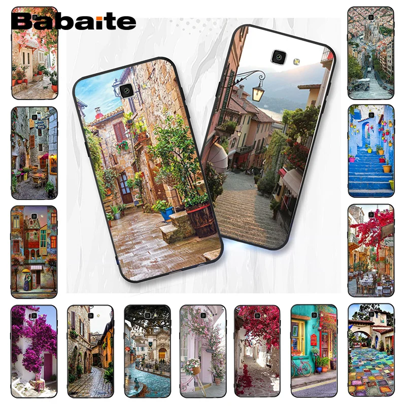 Дорожный Чехол для телефона Babaite Италия Франция Лондон цветок мир места Samsung Galaxy J7