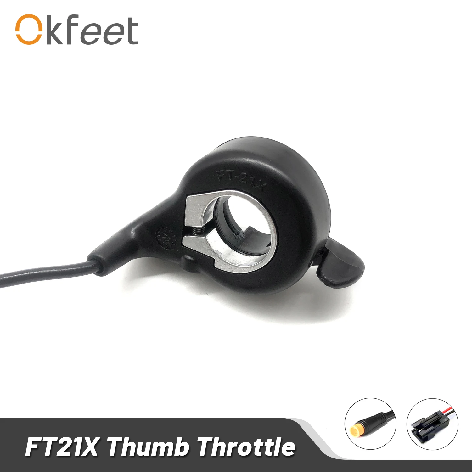Universal Electric Bicycle Waterproof 7/8'' Thumb Throttle Left Right Throttle