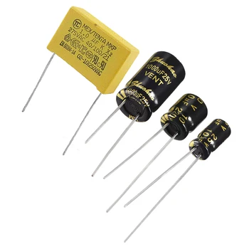 

uxcell 10V 16V 25V 35V 10uF 22uF 100uF 220uF 1000uF 98 Electrolytic Capacitor for DIY Project Soldering