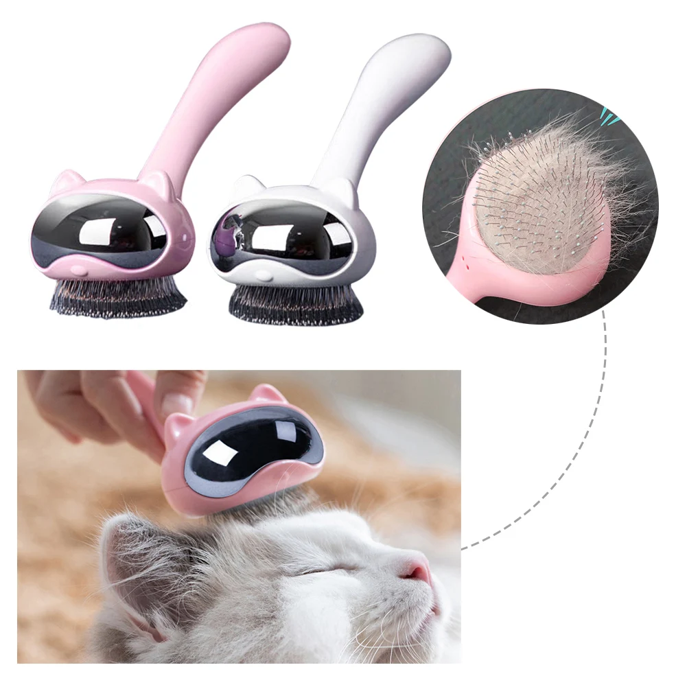 

Space Cat Shape Pet Comb Hight Quality Elastic Stainless Steel Tooth Material Take Care Of Pet Hair Durable Dog And Cat Comb