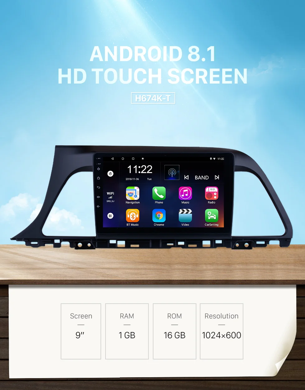 Top Seicane Android 9.0 for 2015 2016 2017 Hyundai Sonata Head Unit GPS Navigation Radio 9 Inch Car Stereo Support Rear camera 0