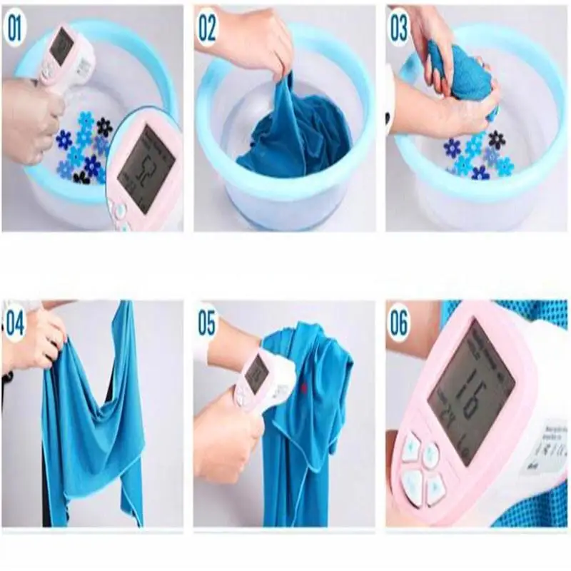 Ледяное Полотенце Спортивный инструмент Chilly Instant Reuseable Magic бег холодный Универсальный рок