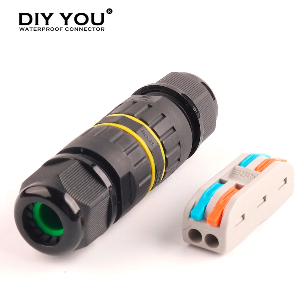 M25S Ip68 Connettore Del Cavo Impermeabile Spl 2/3 Spille 222/223 Cavo Elettrico Connettore Terminal Adapter Plug-In Ha Condotto La Luce
