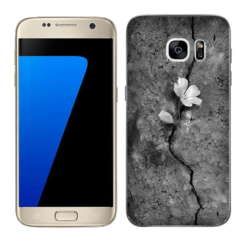 Прозрачный мягкий силиконовый чехол для Galaxy S7 чехлы телефонов матовый Samsung G930 G9308