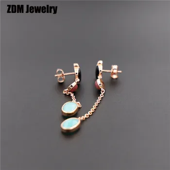 

925 sterling silver cubic zirconia earrings 1:1 copy Spain bear Jewellery pendientes fashion earring For women