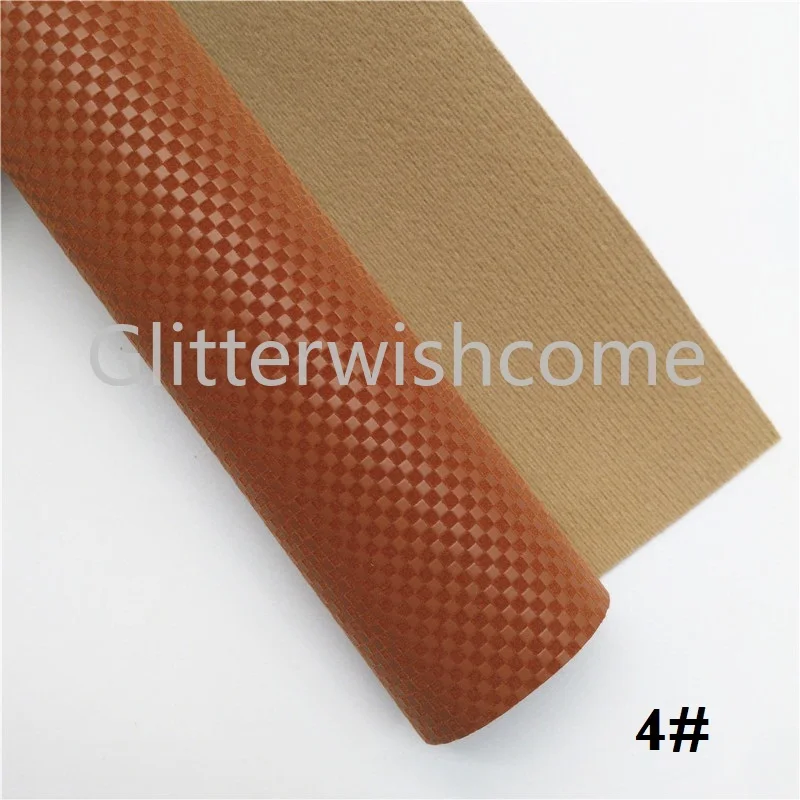 Glitterwishcome 21X29 см A4 размер винил для бантов пледы искусственная ткань, тисненая замша искусственная кожа листы для бантов, GM575A