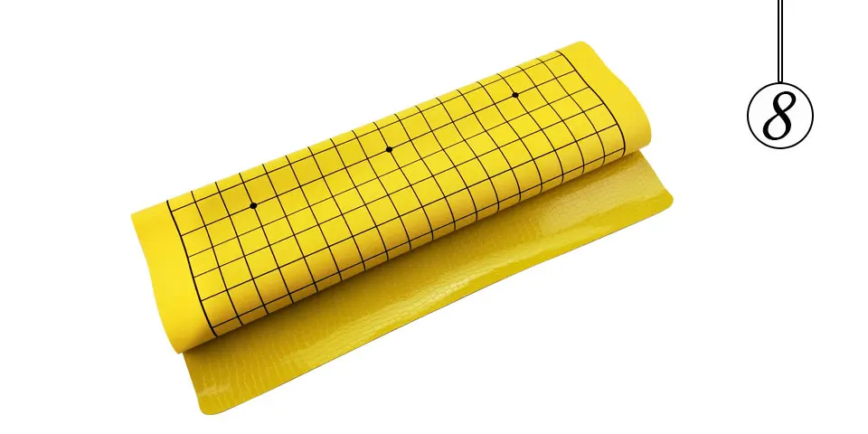 Easytoday One Side Go Game Chessboard Games Synthetic Leather Suede 19 Line Road Weiqi Chess Board High-quality (8)