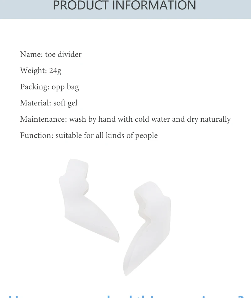 Silikon-Gel-Daumenkorrektor, Hallux-Valgus-Schutz für den kleinen Zeh, Zehenspreizer, Fingerkorrektor, Fußpflege, Schmerzlinderungspolster, Werkzeug – Detail 2