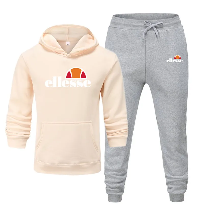 Мужская спортивная одежда HoodiesSweatpants, костюм для бега, спортивная одежда, удобная, модная одежда большого размера, белая, с разноцветным принтом
