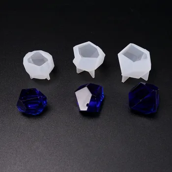 

SNASAN Irregular gem with hole Silicone Mold for jewelry making Resin jewelry tool UV epoxy resin molds decorative crafts