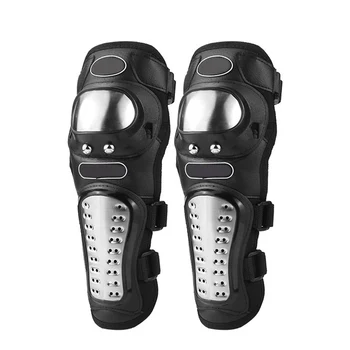 

4pcs Stainless Steel Thickened Steel Plate Wear-resistant Shatter-resistant Knee Elbow Pads FK88