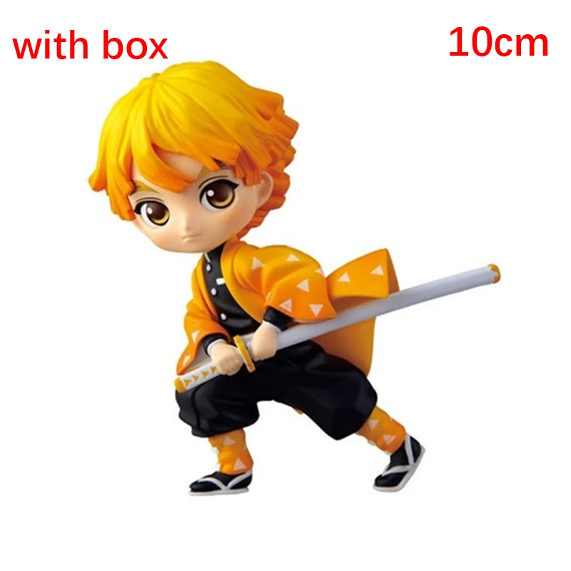 2 Японское аниме демон убийца Kimetsu no Yaiba Zenitsu Tanjirou Nezuk фигурка модель игрушки Аниме демон убийца фигурки - Цвет: 2