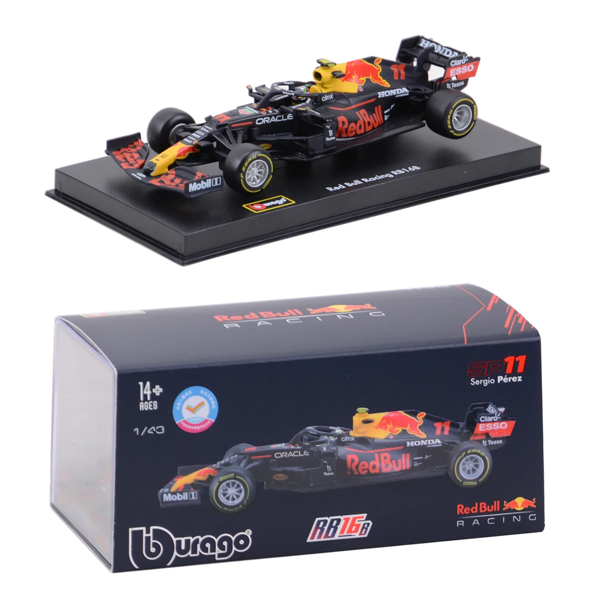 Bburago 1:43 2022 RB18 RedBull RB16B #1 #11 #33 F1 Formula Car Static Die Cast Vehicles Collectible Model Racing Car Toys