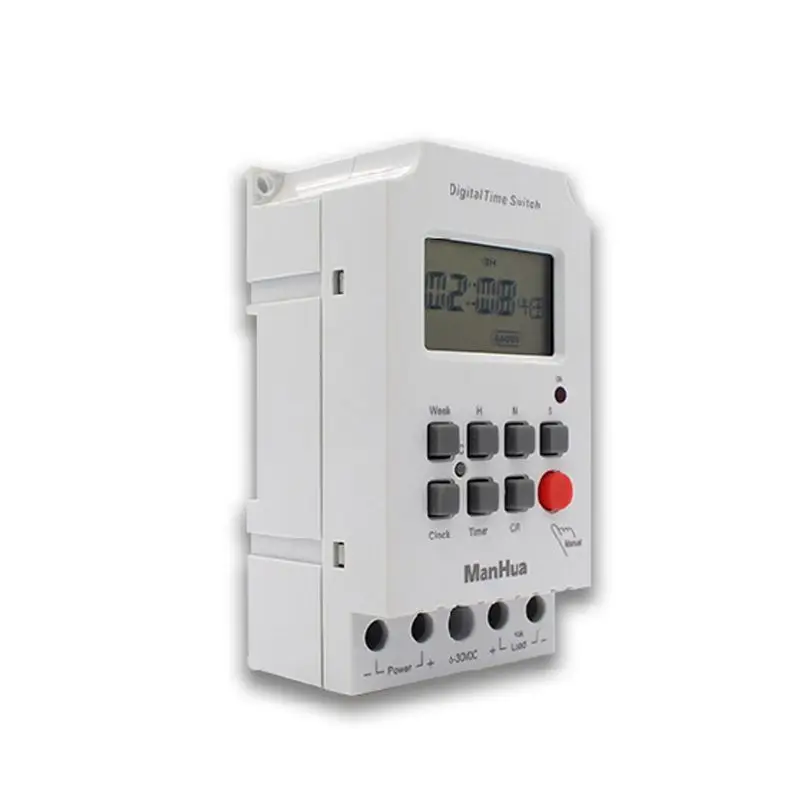 Digital Electronic Lighting Timer 10A 250VAC 7 Days Interval 1 Second Relay
