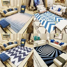 Современный ковер для гостиной, диван-кровать cha ji tan в Европейском стиле, геометрический ковер для спальни