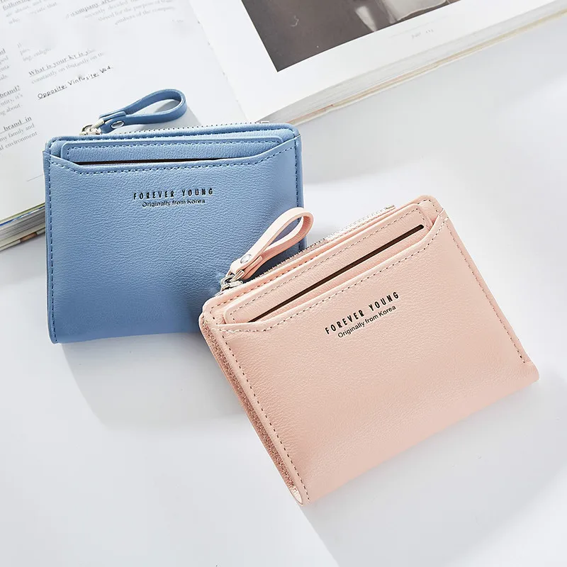 Women Wallets with Individual ID Card Holder Zipper Coin Pocket Ladies Small Purses Female Wallet Carteira High Quality