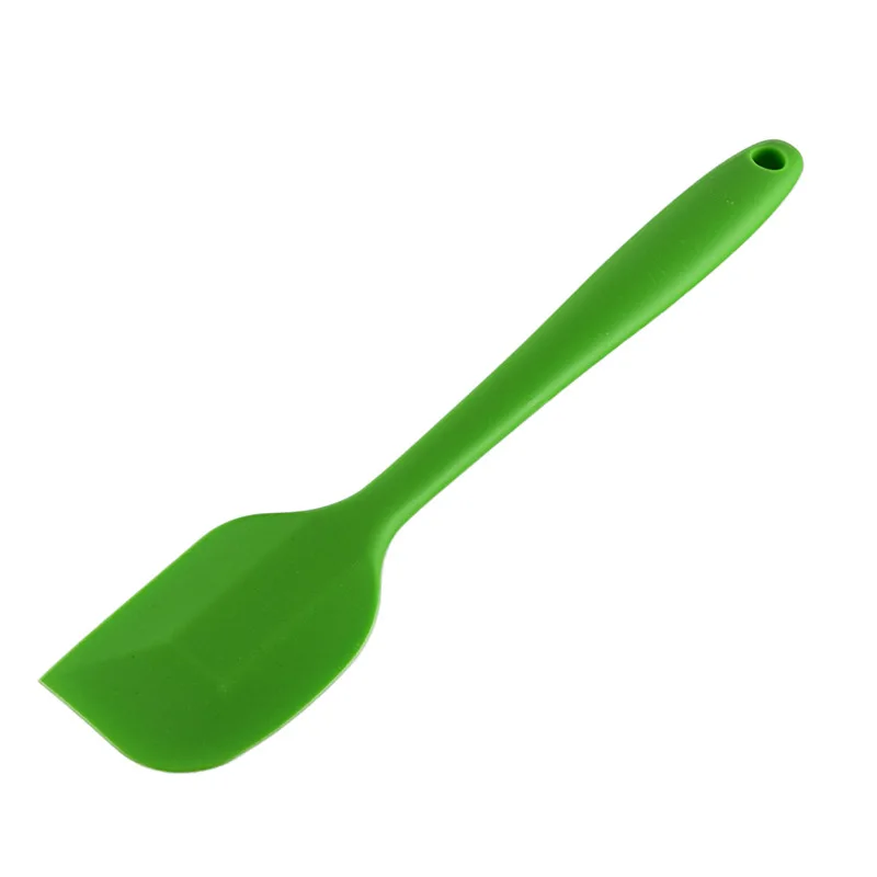 Green Силиконовая лопатка для торта, скребок для перемешивания масла, щетка для торта, скребок для теста, для выпечки, посуда для выпечки, кухонные инструменты, аксессуары - Цвет: Green
