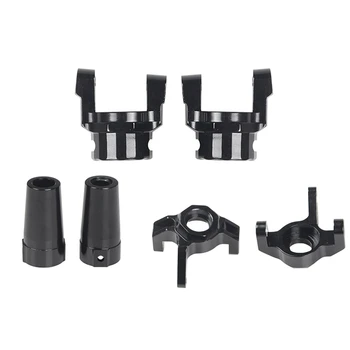 

Aluminum Steering Knuckle C Hub Carrier Straight Axle Adapter Set for 1/10 RC Crawler Axial RR10 WRAITH